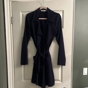 Navy Duster Jacket